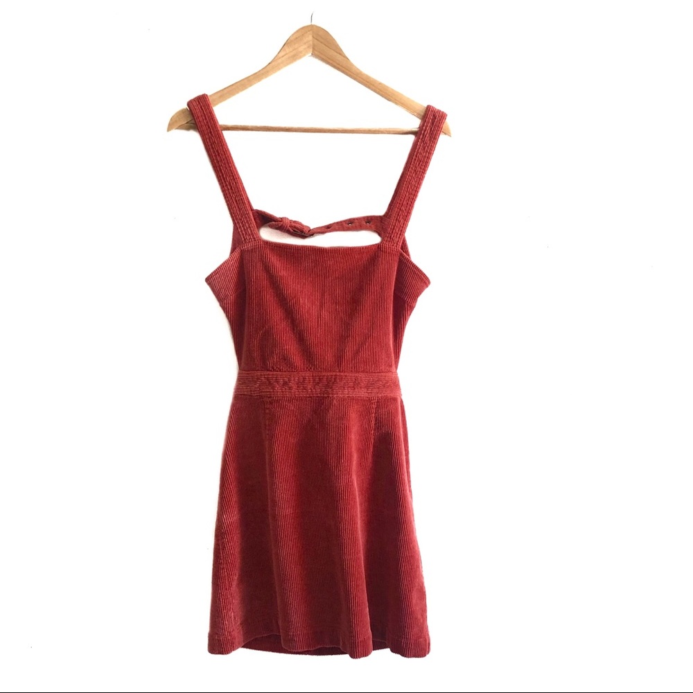 Forever21 90’s Corduroy Overall Backless Dress